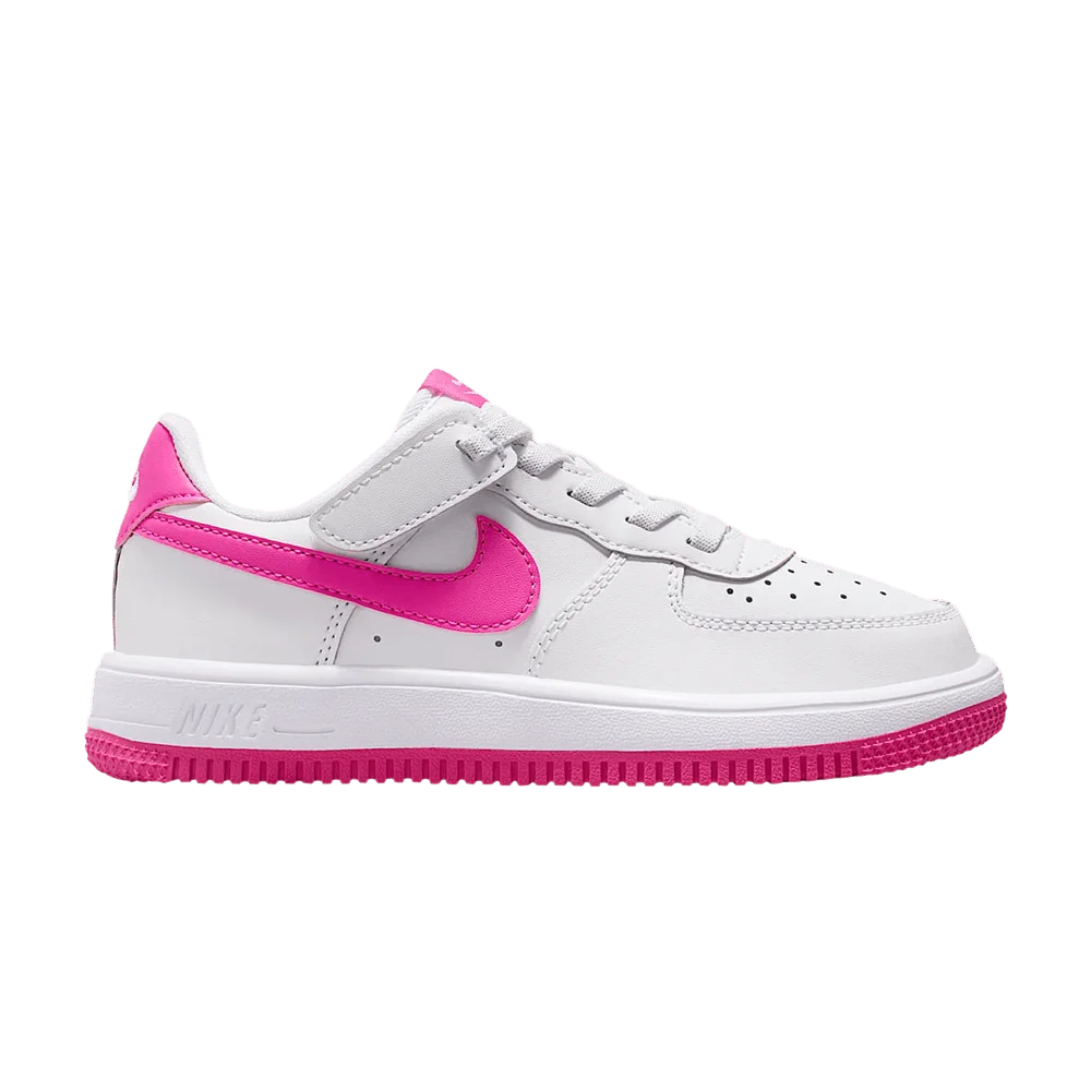 Кроссовки Nike Force 1 Low EasyOn PS 'White Laser Fuchsia'