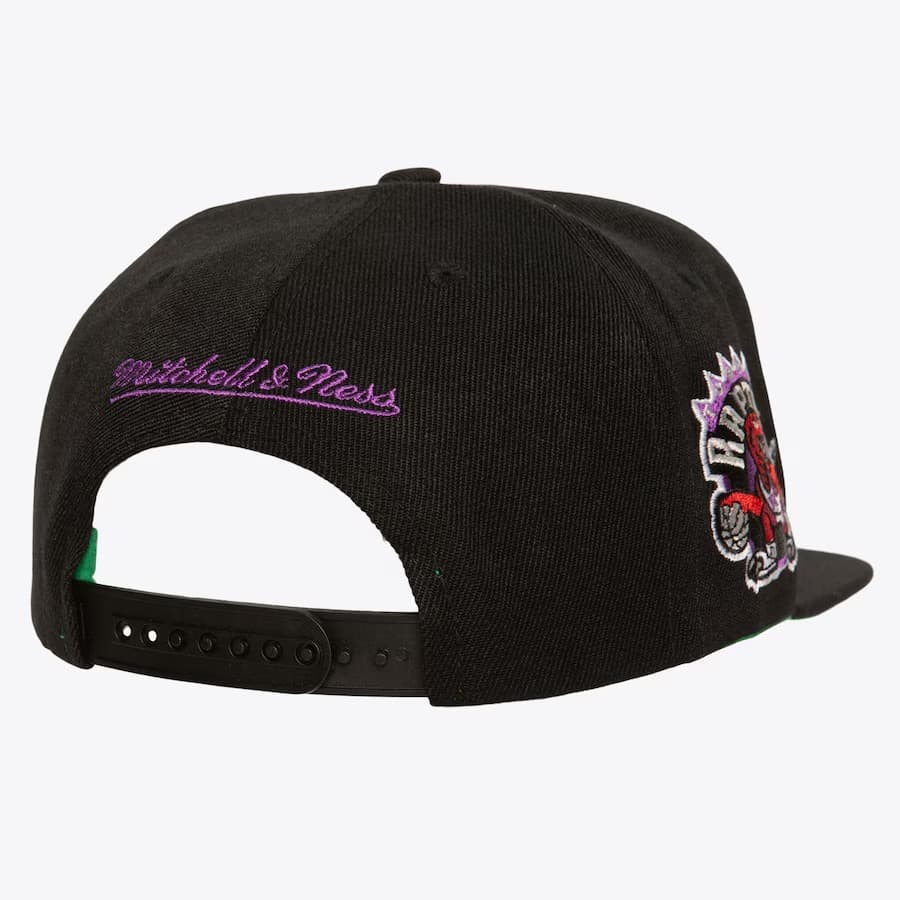Mitchell-Ness-Black-Toronto-Raptors-Hardwood-Classics-Triple-Play-Snapback-Hat-1