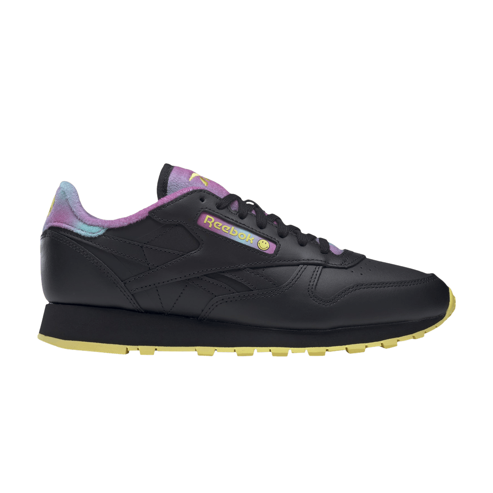 Кроссовки Smiley x Reebok Classic Leather '50th Anniversary - Black'
