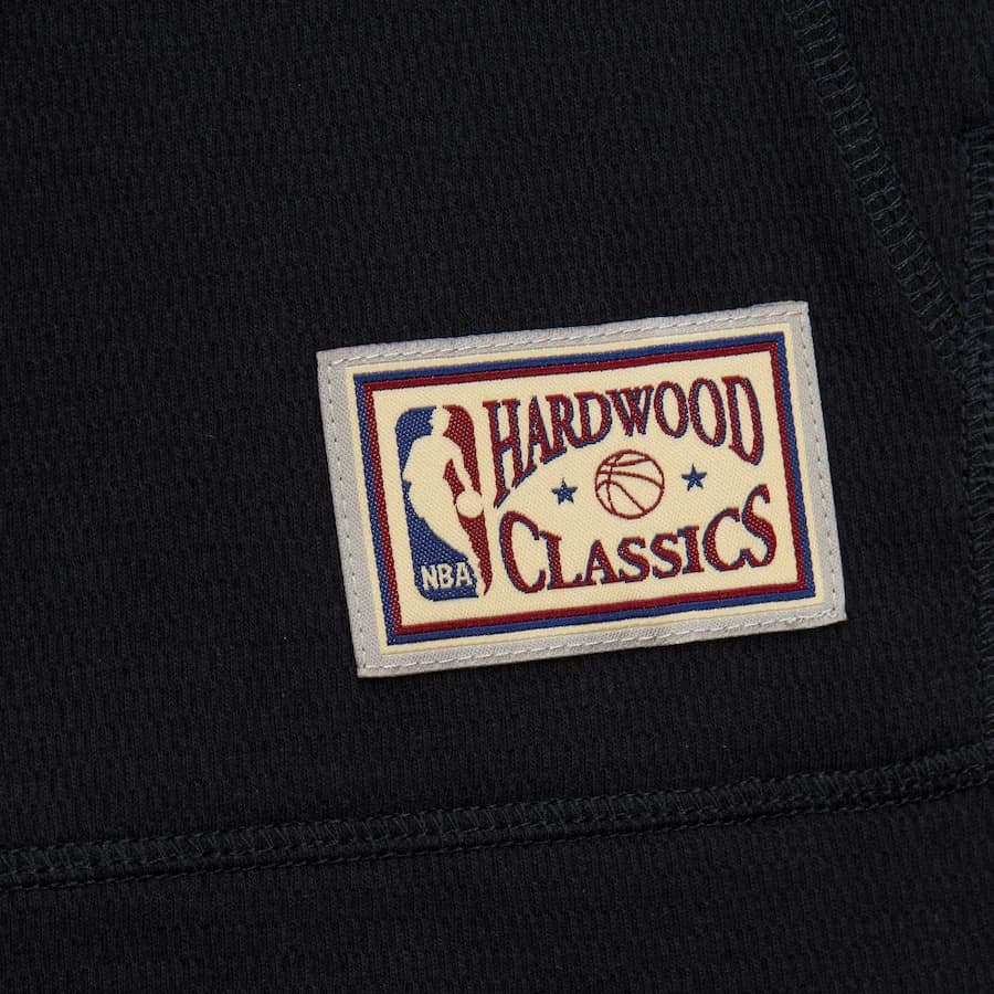 Худи Mitchell & Ness Black Orlando Magic Vintage Logo Thermal Lightweight Pullover Hoodie