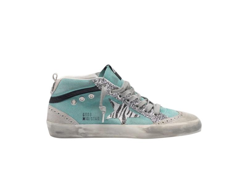 Кроссовки Golden Goose Wmns Mid Star Zebra Print