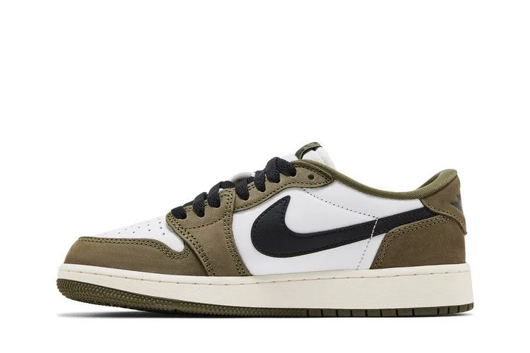 Кроссовки Air Jordan 1 Low GS 'Medium Olive'