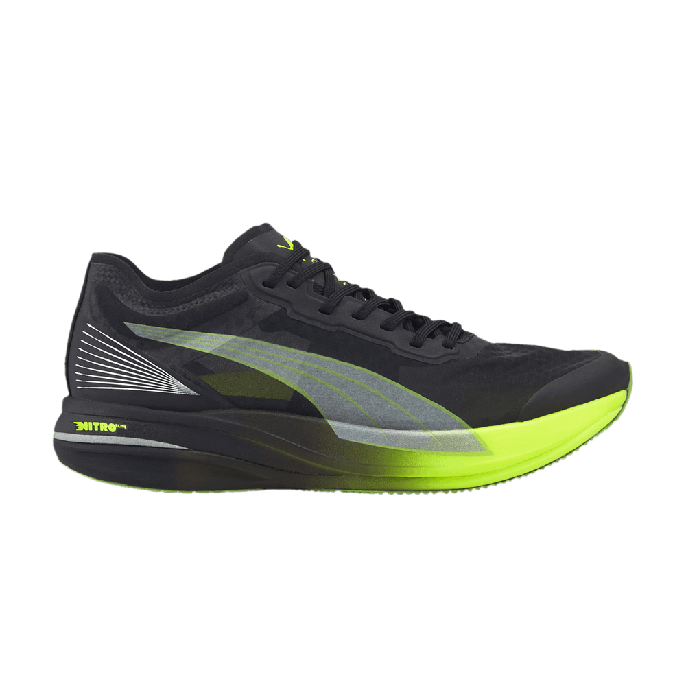 Кроссовки Puma Deviate Nitro Elite Carbon 'Black Lime Squeeze'