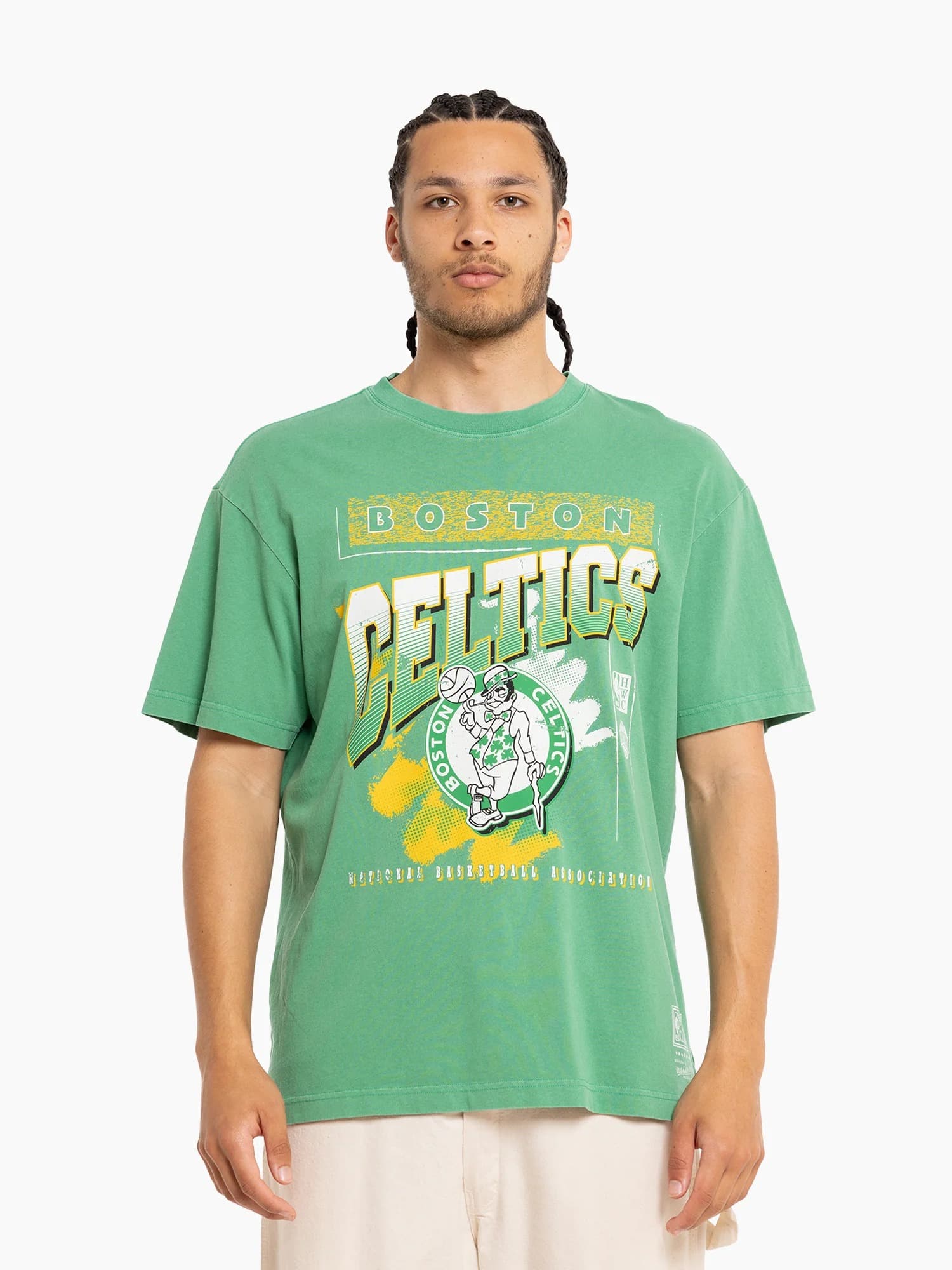 Футболка Mitchell & Ness Boston Celtics Vintage Brush Off 2.0 NBA T-Shirt