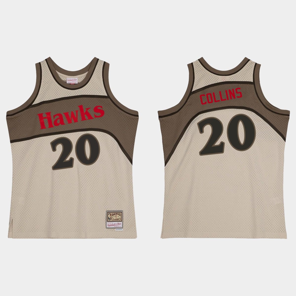 Баскетбольная джерси Atlanta Hawks #20 John Collins Hardwood Classics Gray Jersey