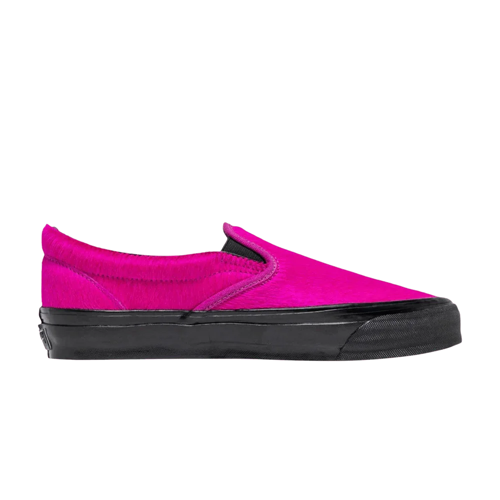 Кроссовки Vans Classic Premium Slip On 'Pony Hair Fuschia'