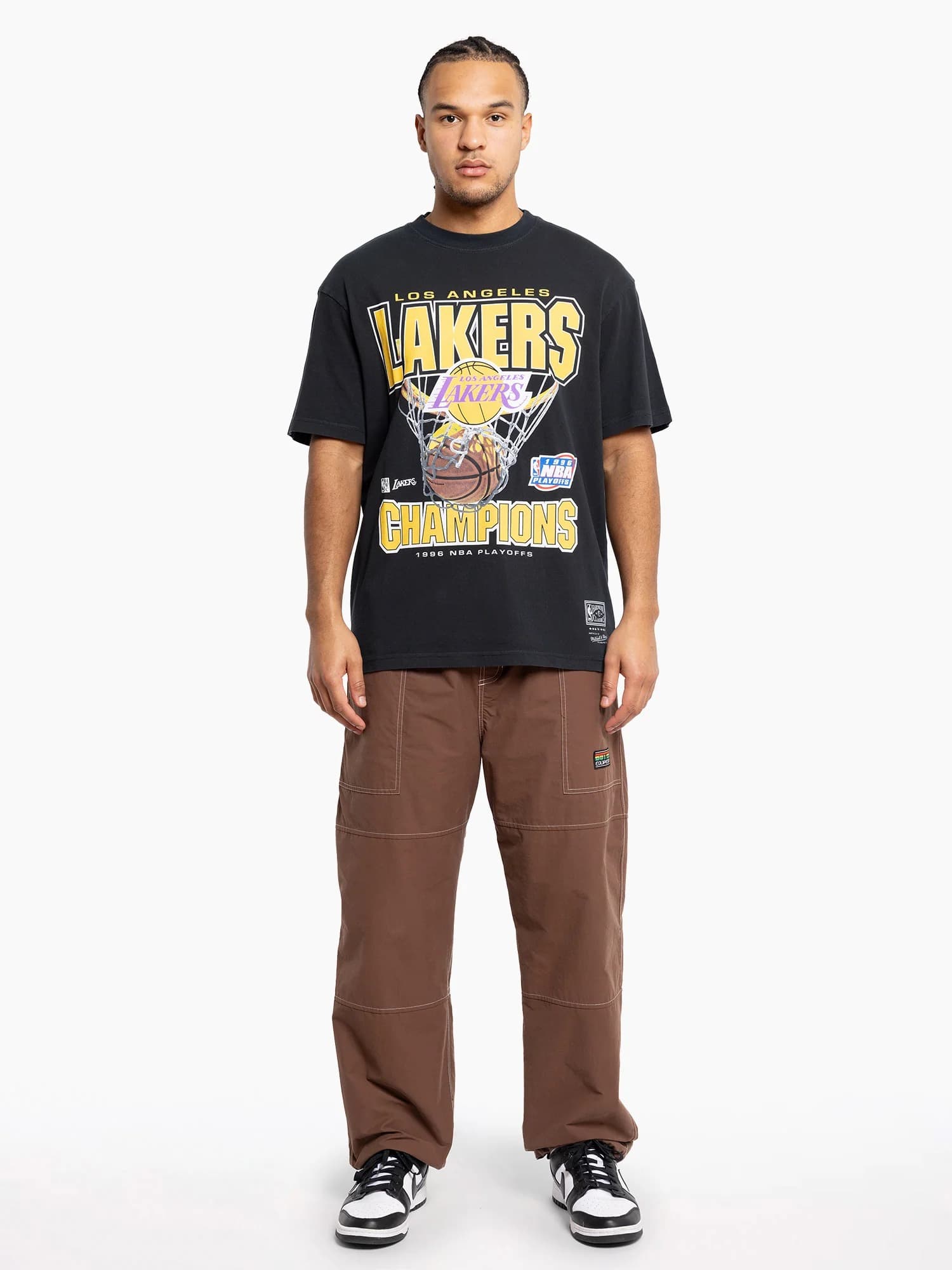 Mitchell-Ness-Los-Angeles-Lakers-Nothin-But-Net-Black-Vintage-T-Shirt-3