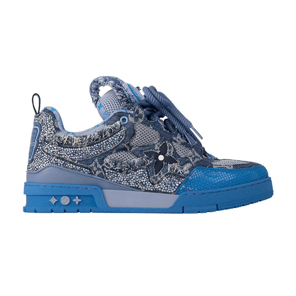 Кроссовки Swarovski x Louis Vuitton Skate Sneaker 'Blue Monogram'