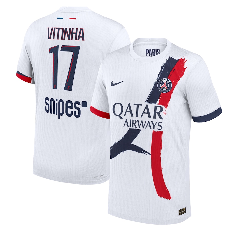 Футбольное джерси PSG Nike Dri-FIT ADV Away Match Shirt 2025-26 Vitinha 17