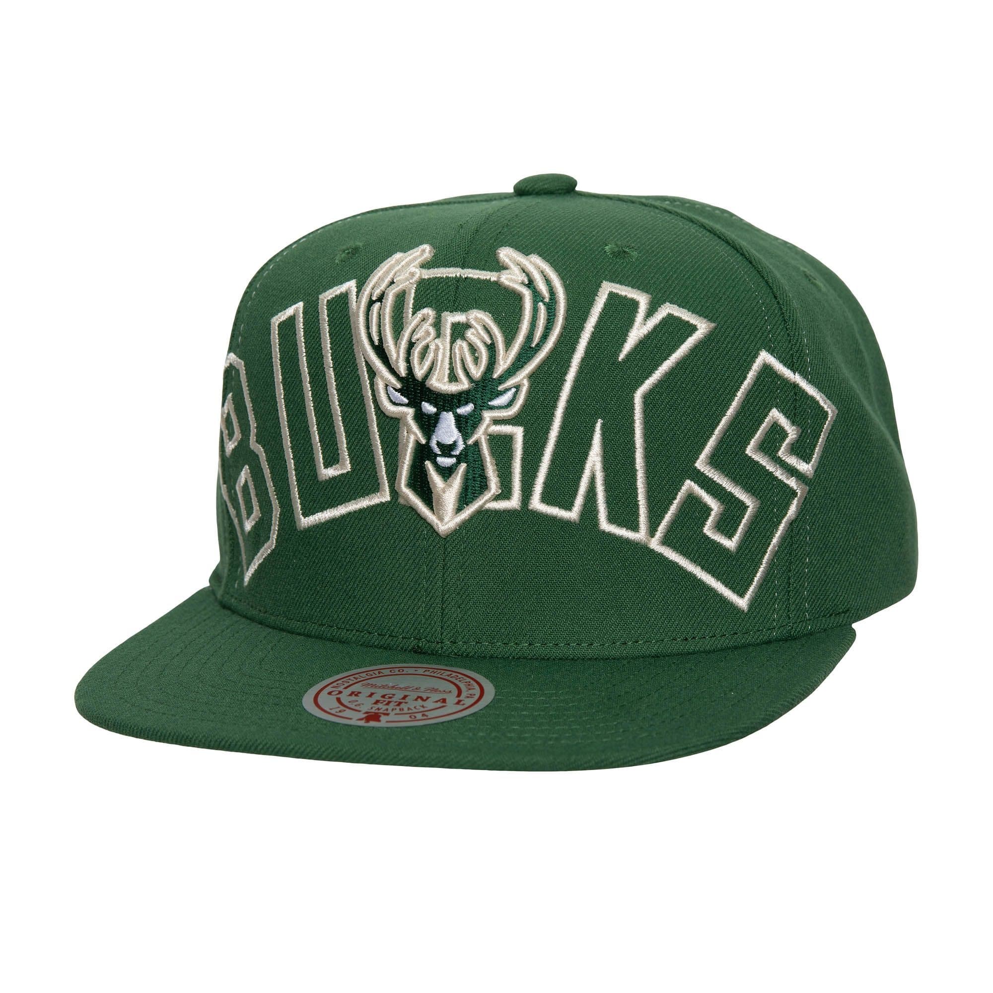 Бейсболка Mitchell & Ness Full Frontal Snapback Milwaukee Bucks Hat