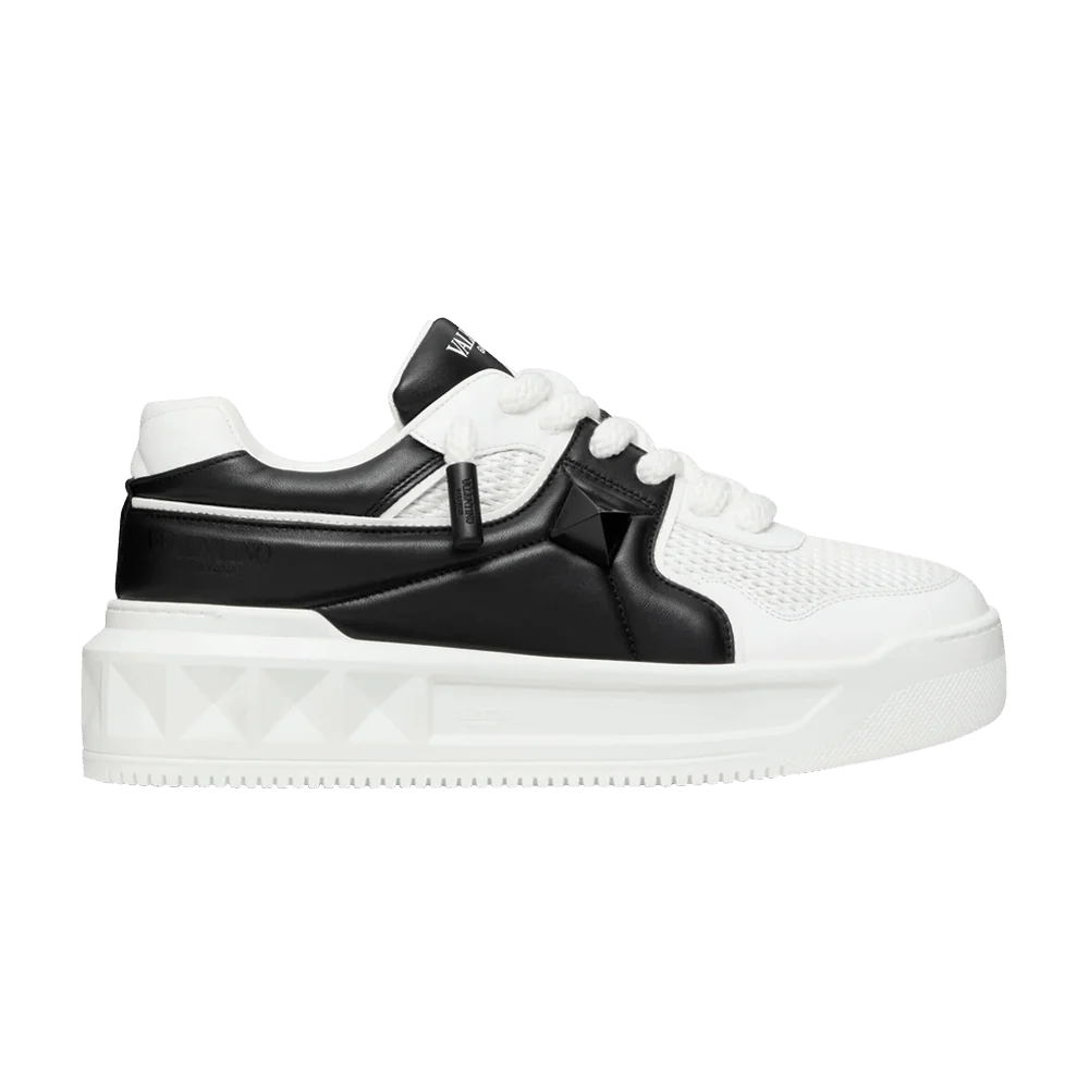 Krossovki-Valentino-One-Stud-Low-White-Black