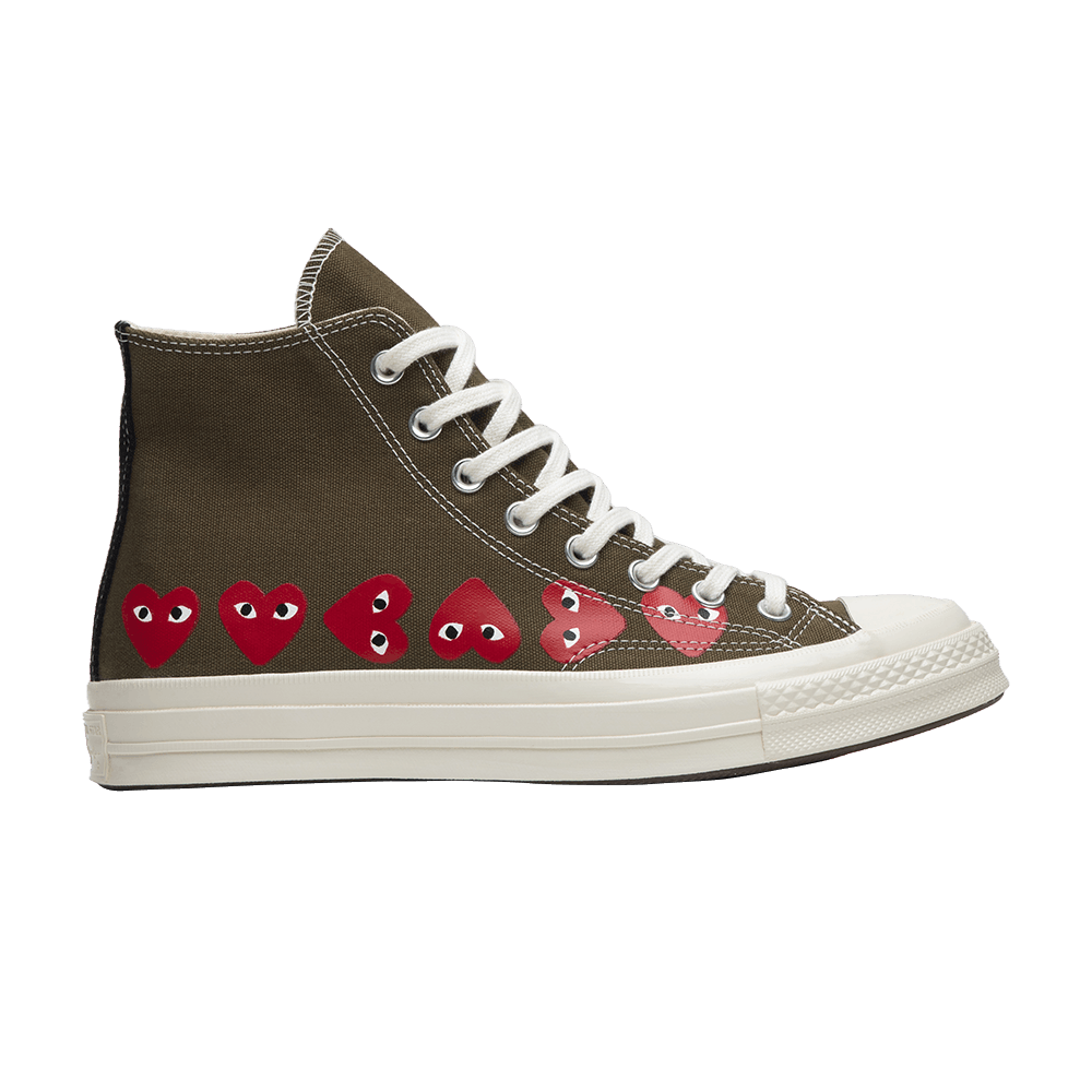 Кроссовки Comme des Garçons Play x Converse Chuck 70 Hi Top 'Multi Heart'