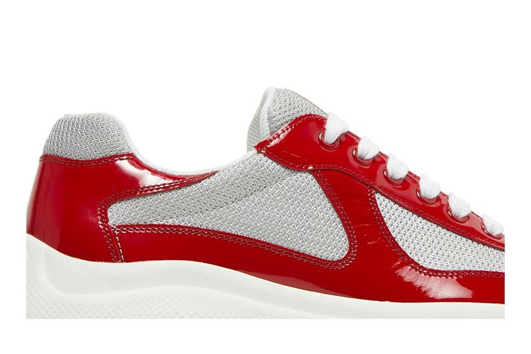 Кроссовки Prada America's Cup 'Red Silver Patent'