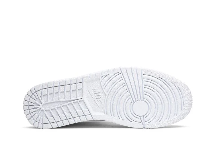 Кроссовки Wmns Air Jordan 1 Mid 'Triple White Patent'