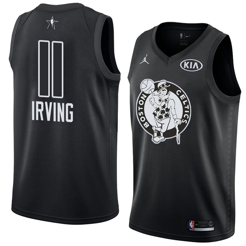 Баскетбольная джерси 2018 All-Star Celtics Kyrie Irving #11 Black Swingman Jersey