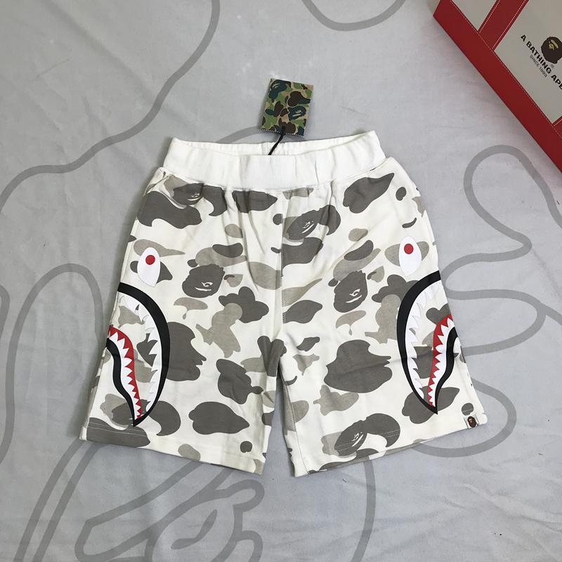 Спортивные шорты BAPE City Camo Side Shark Sweat Shorts White