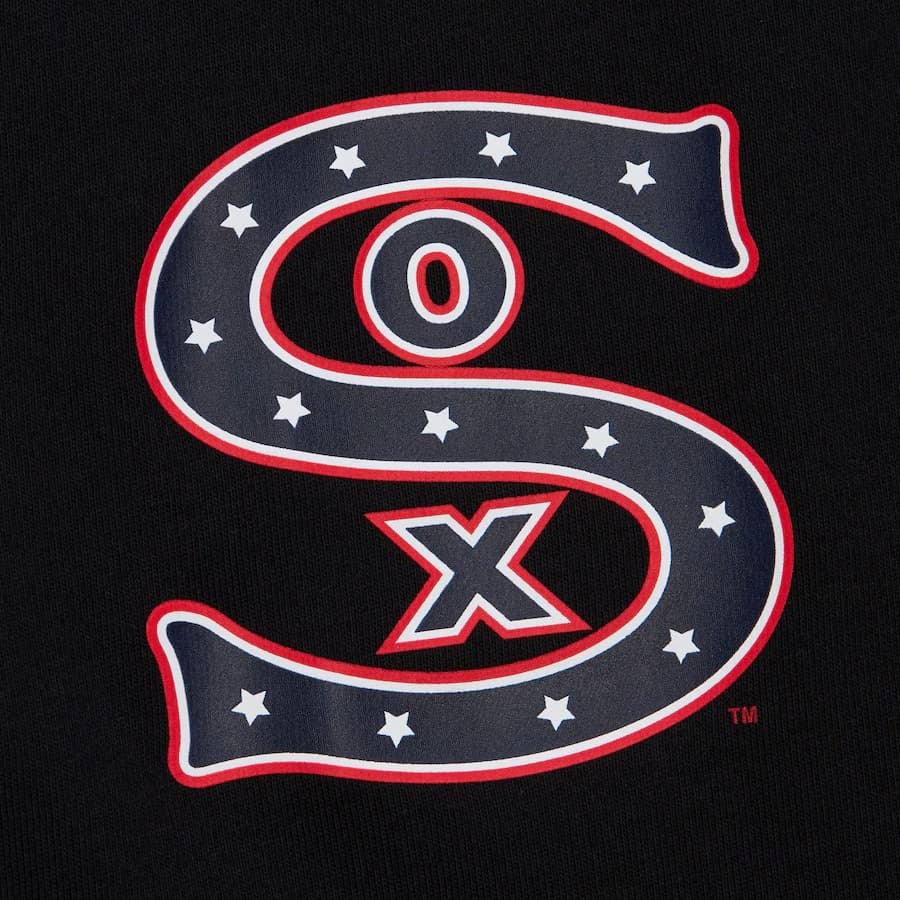 Футболка Mitchell & Ness Black Chicago White Sox Black Out Collection Premium T-Shirt