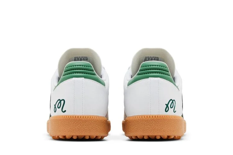 Кроссовки Malbon Golf x adidas Samba Spikeless Golf 'White Preloved Green'