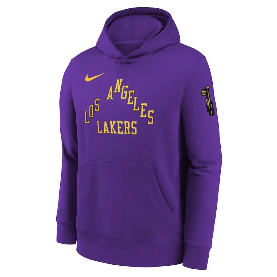 Худи Nike Los Angeles Lakers 2024 City Edition Courtside Youth NBA Dri-Fit Hoodie