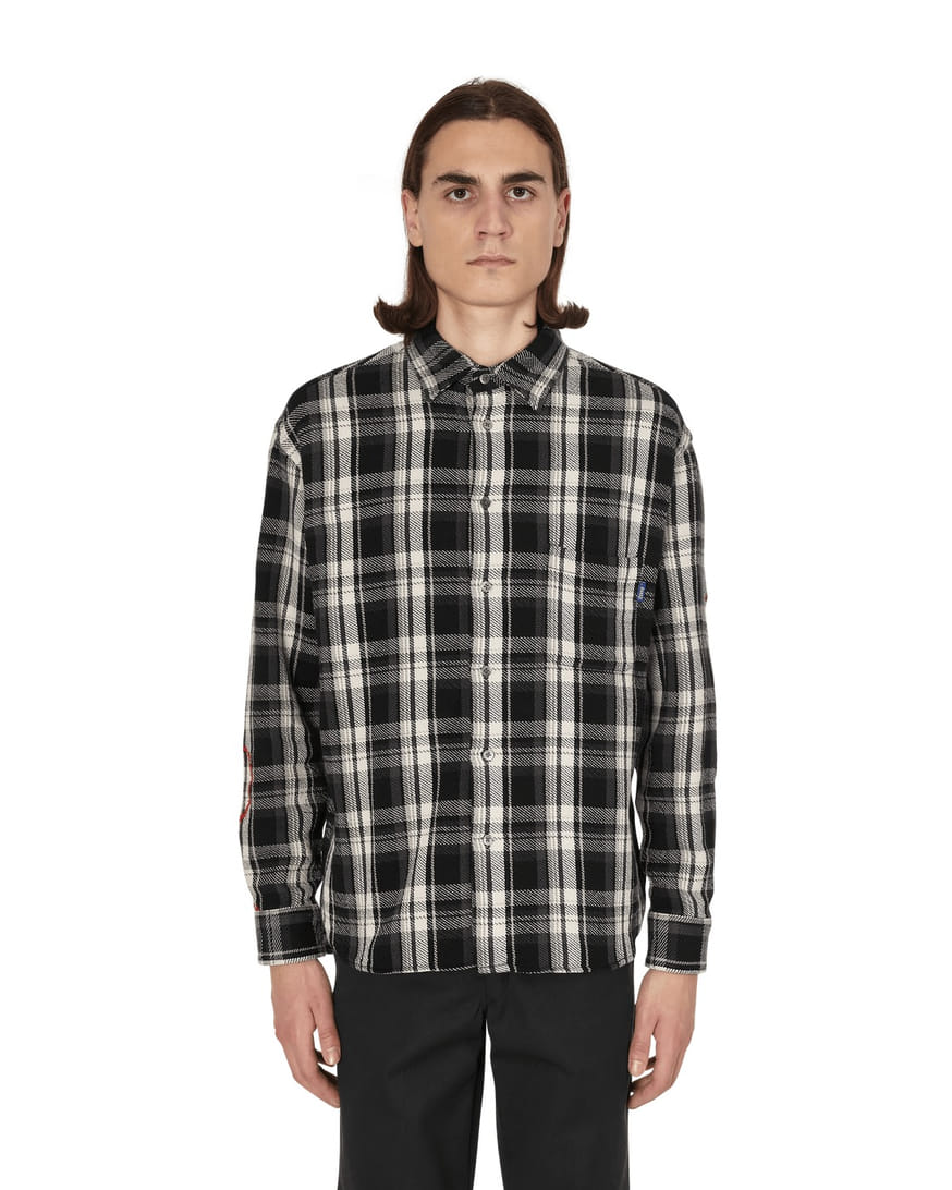 Рубашка Awake Heavyweight Barbed Wire Flannel Black