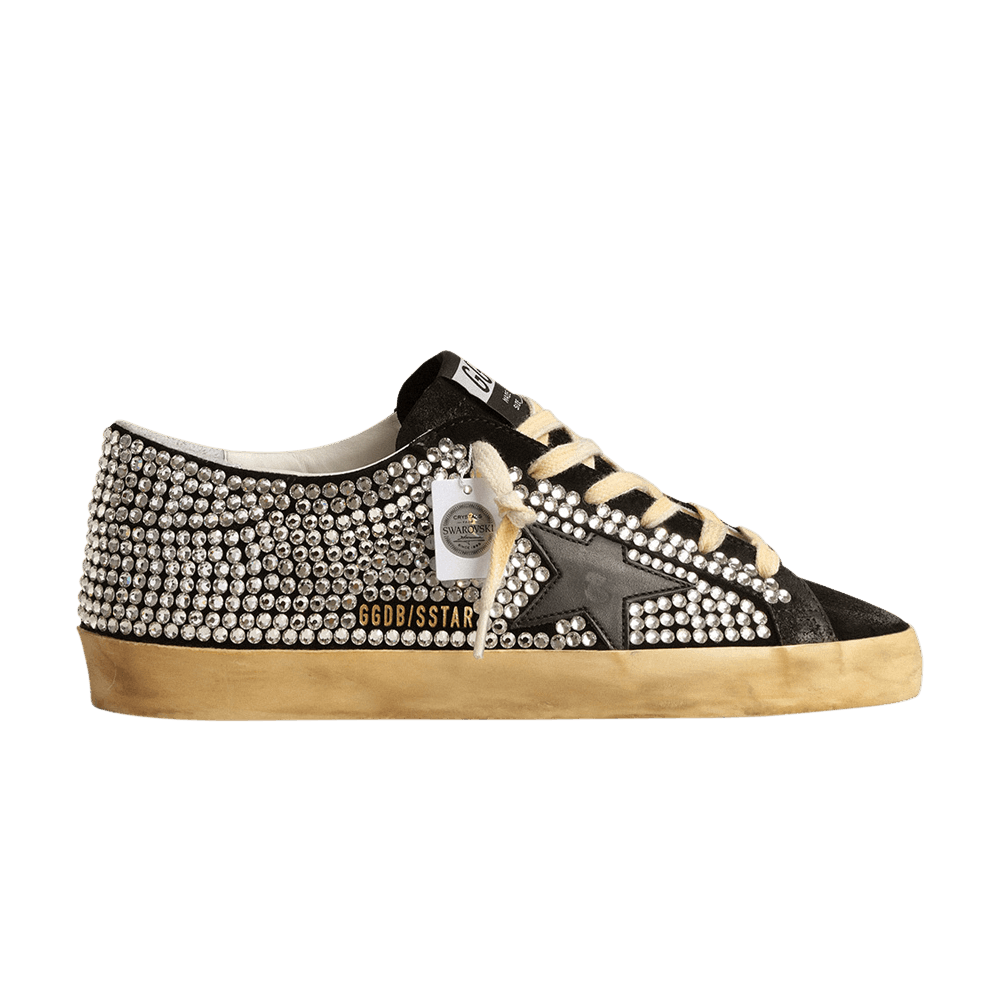 Кроссовки Swarovski x Golden Goose Wmns Superstar LTD 'Black'