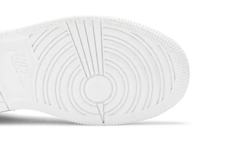 Кроссовки Air Jordan 1 Mid GS 'Triple White' 2020