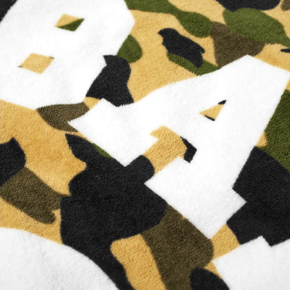 BAPE-1st-Camo-College-Logo-Beach-Towel-Yellow-2