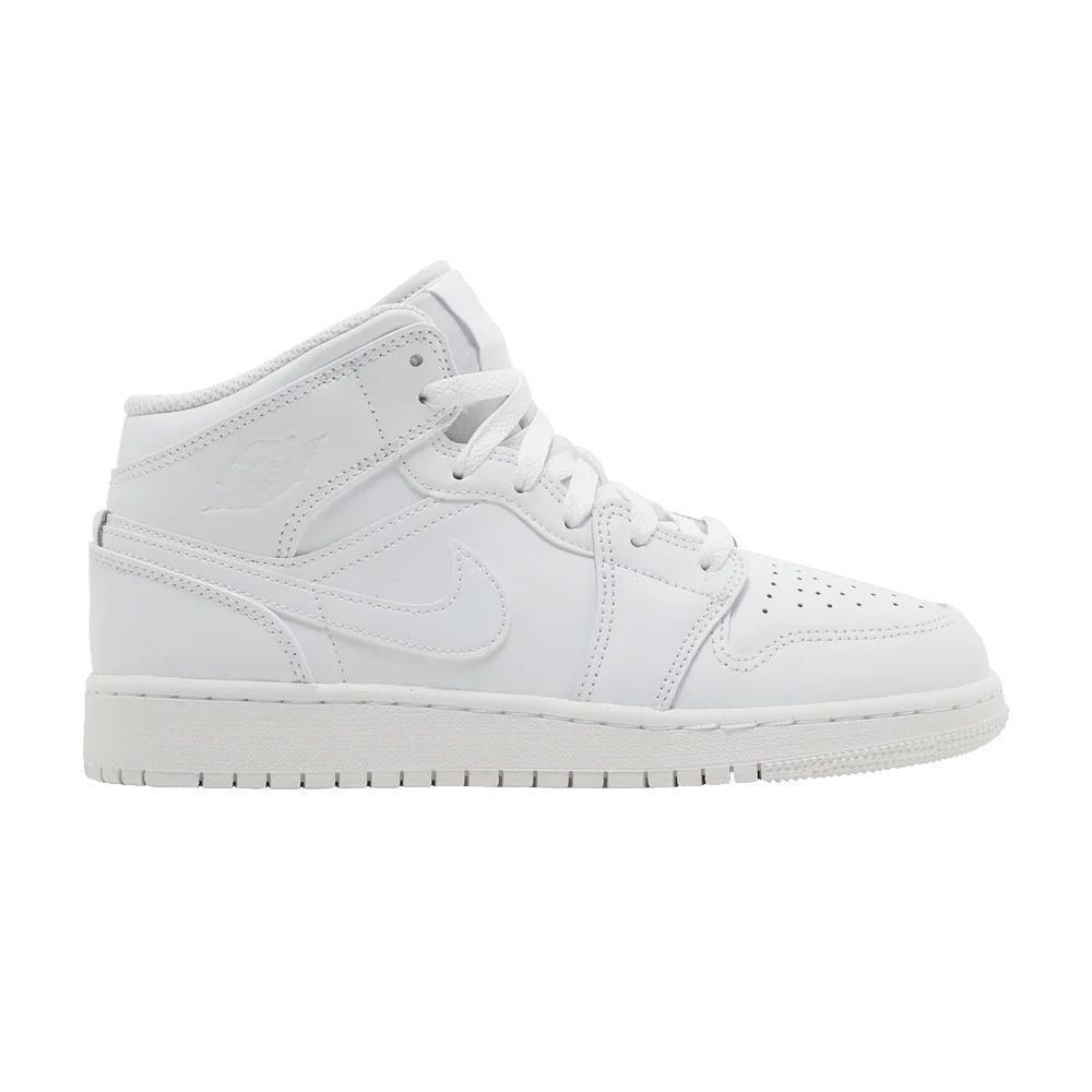 Krossovki-Air-Jordan-1-Mid-GS-Triple-White-2023