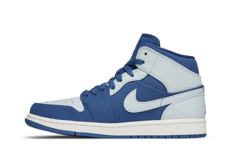 Кроссовки Air Jordan 1 Retro Mid 'Ice Blue'