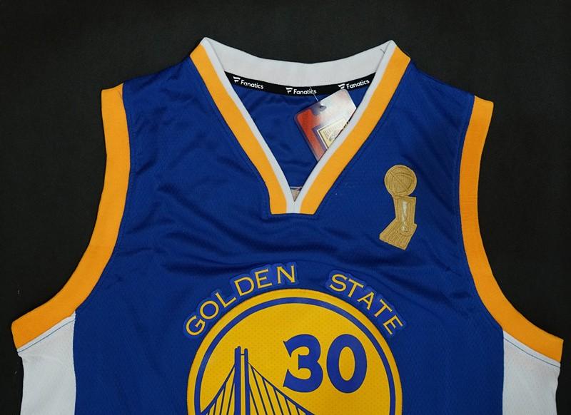 Баскетбольная джерси 2018 NBA Champions Warriors Stephen Curry Blue