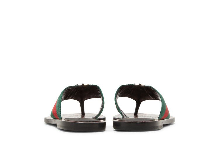 Сандалии Gucci Wmns GG Web Sandal 'Black Green Red'