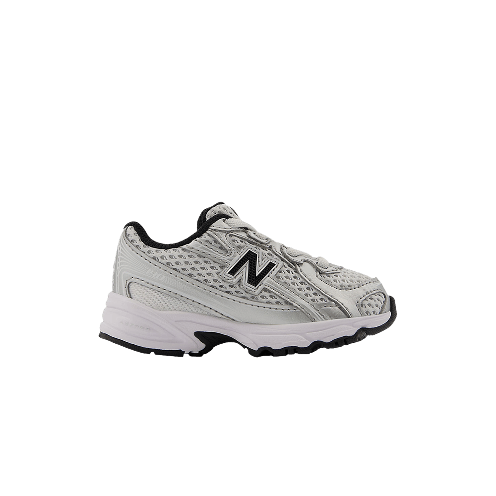 Кроссовки New Balance 740 Bungee Lace Toddler 'Silver Metallic Black'