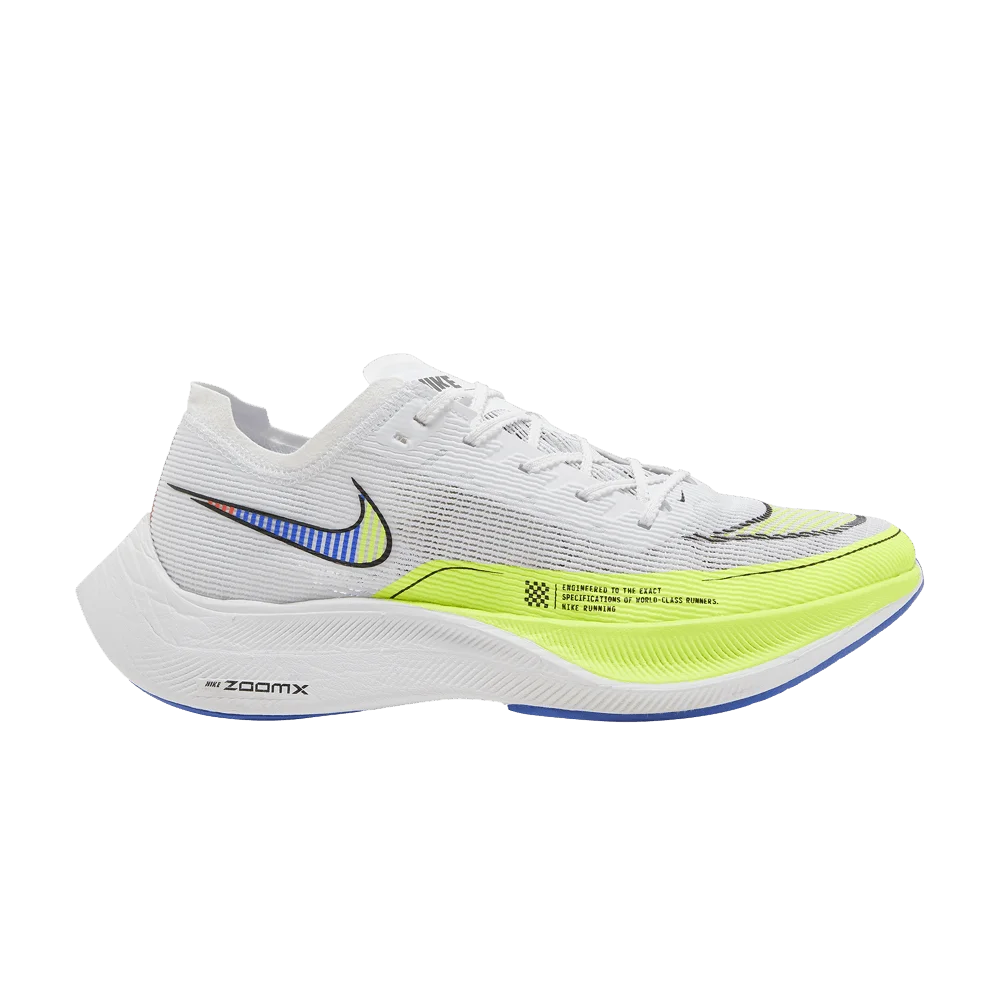 Кроссовки Nike ZoomX Vaporfly Next% 2 'White Volt Racer Blue'