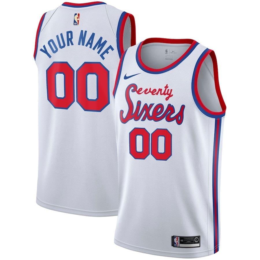 Баскетбольная джерси 2021-22 Philadelphia 76ers Nike Classic Edition Swingman Jersey – Custom