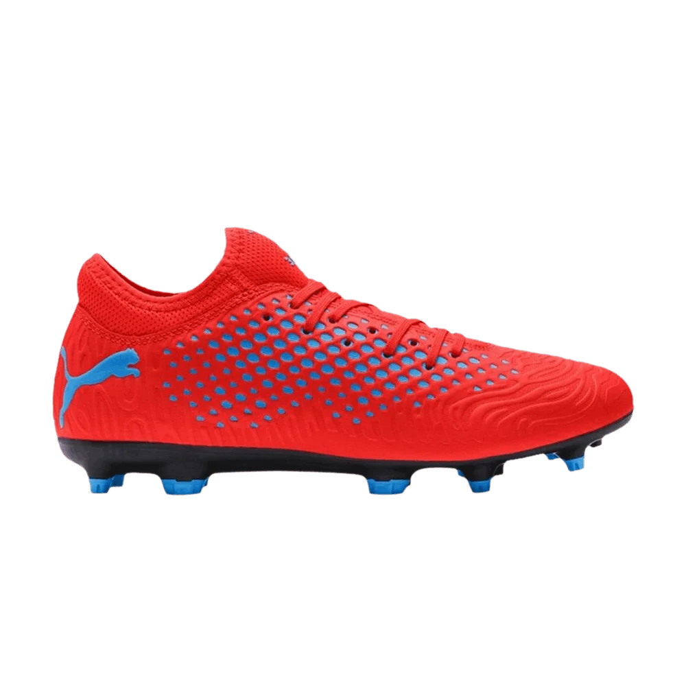 Кроссовки Puma Future 19.4 FG AG 'Red Blast Bleu Azur'