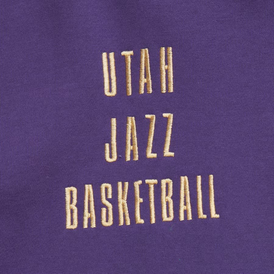 Худи Mitchell & Ness Purple Utah Jazz Team OG 2.0 Vintage Logo Fleece Pullover Hoodie