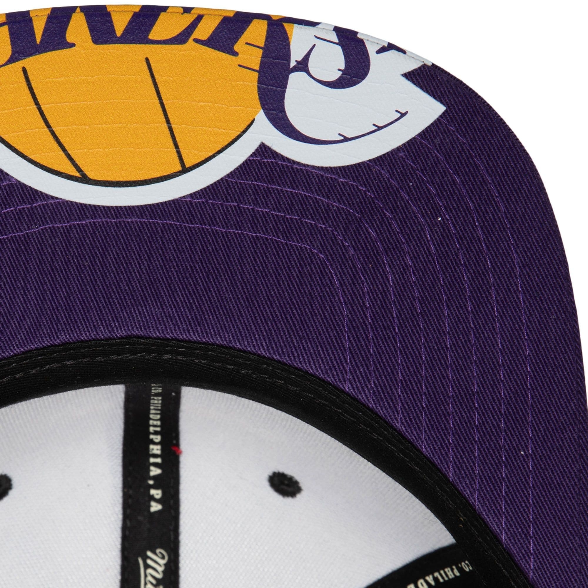 Бейсболка Mitchell & Ness Big Mouth Snapback Los Angeles Lakers Hat