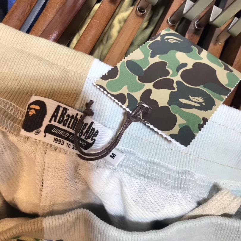 Спортивные шорты BAPE ABC Split Shark Shorts Green Blue