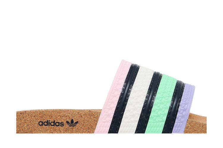 adidas Adilette Slide 'Cork - Pulse Mint Legend Ink'