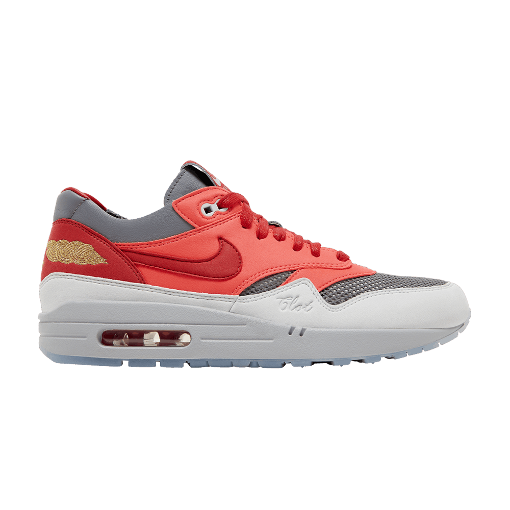 Кроссовки CLOT x Nike Air Max 1 'Kiss Of Death - Solar Red' Special Box