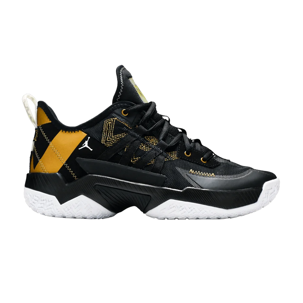 Кроссовки Air Jordan One Take 2 'Black Metallic Gold'