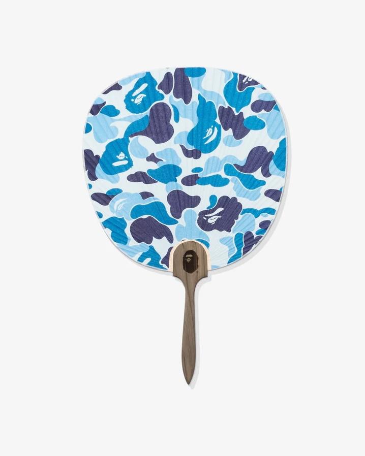 Веер BAPE ABC Camo Japanese Fan Blue