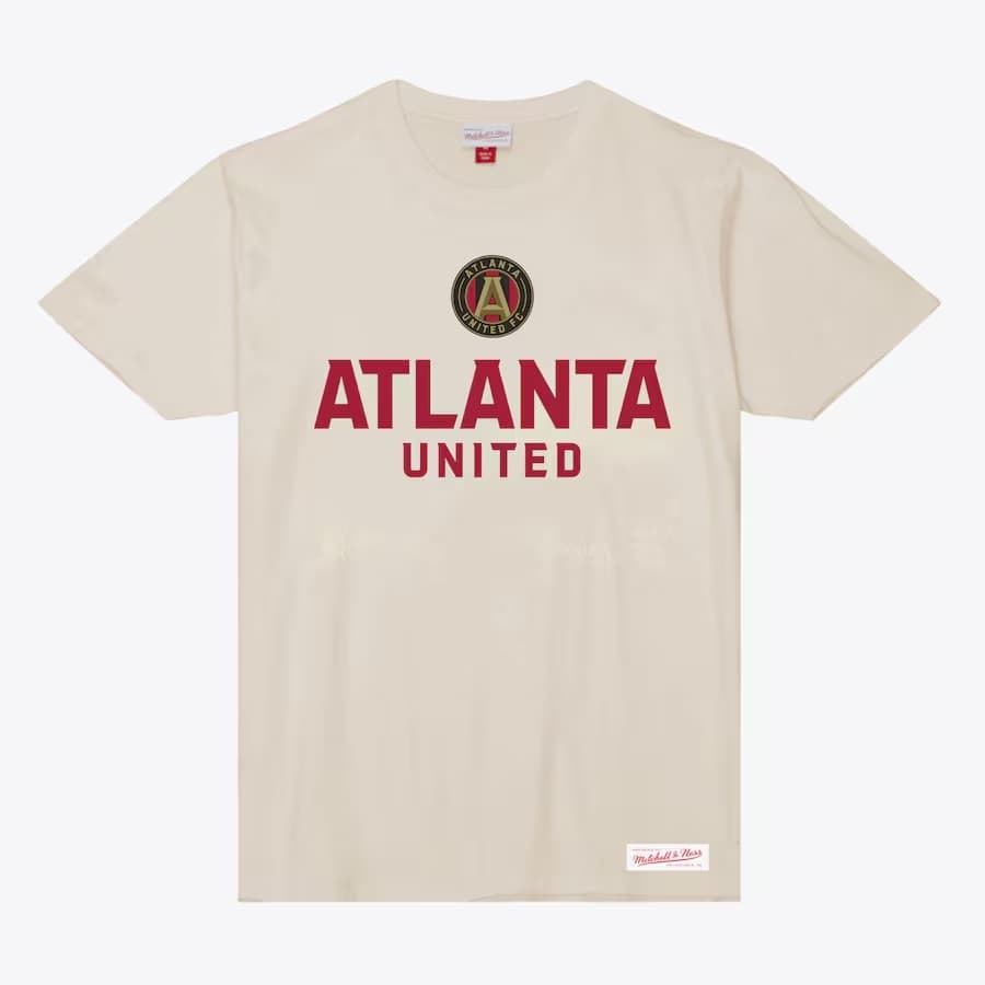 Футболка Mitchell & Ness Cream Atlanta United FC Starter Slub T-Shirt