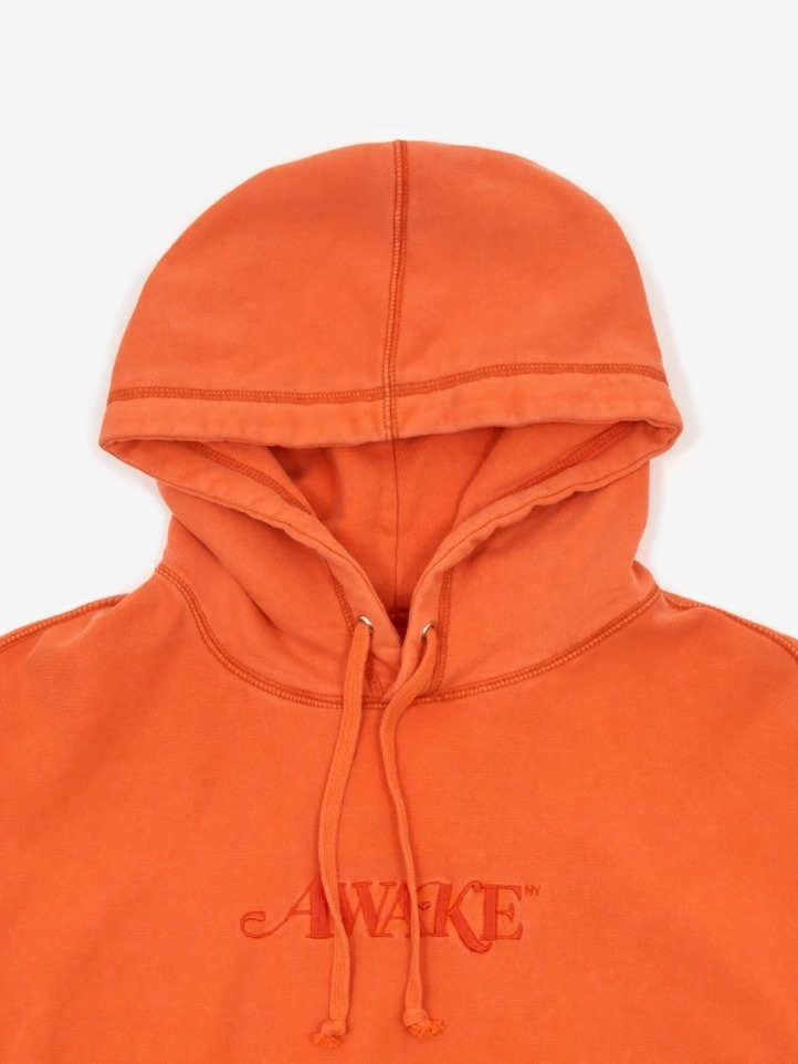 Худи Awake Embroidered Logo Hoodie Red Orange