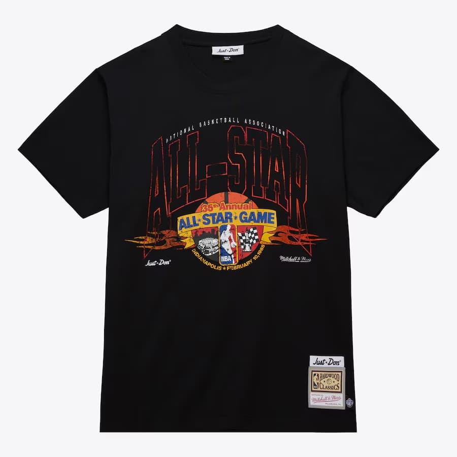 Футболка Mitchell & Ness Black Just Don Hardwood Classics 1985 NBA All-Star Game T-Shirt