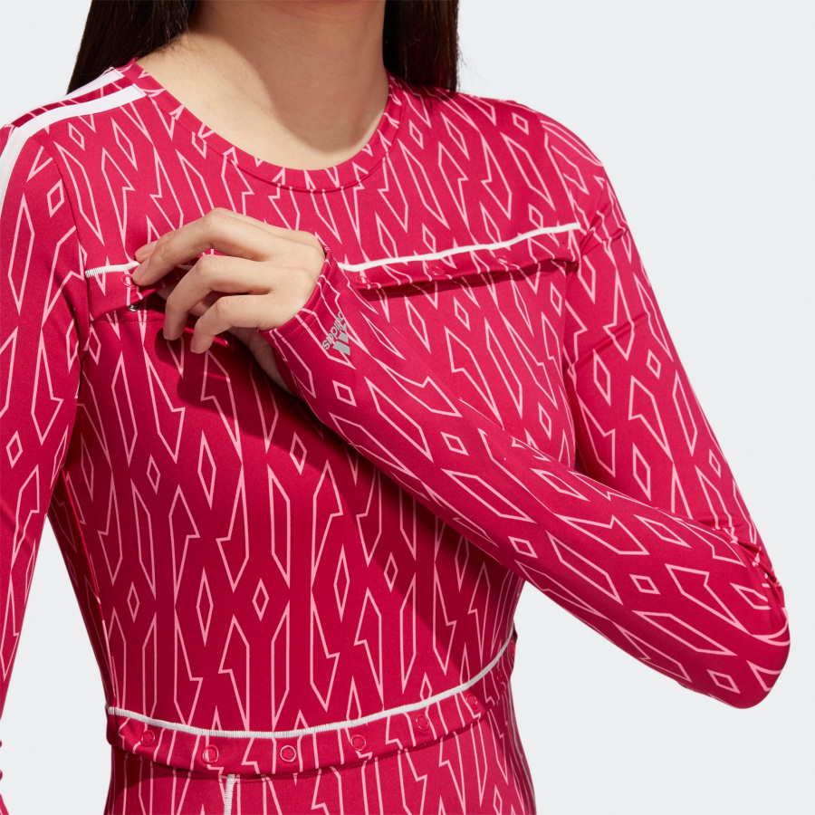 Спортивный топ adidas Ivy Park Snap Monogram Top Bold Pink