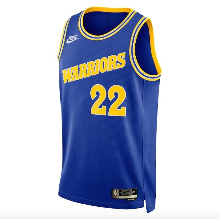 Баскетбольная джерси 2022-23 Golden State Warriors #22 Andrew Wiggins Nike Classic Blue Jersey