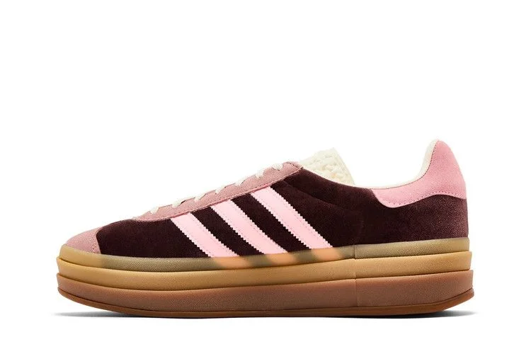 Кроссовки adidas Wmns Gazelle Bold 'Shadow Brown Glow Pink Velvet'