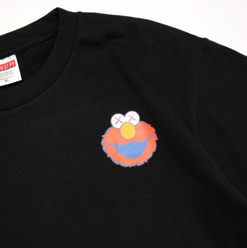 2019-KAWS-x-Sesame-Street-Elmo-Tee-Black-1