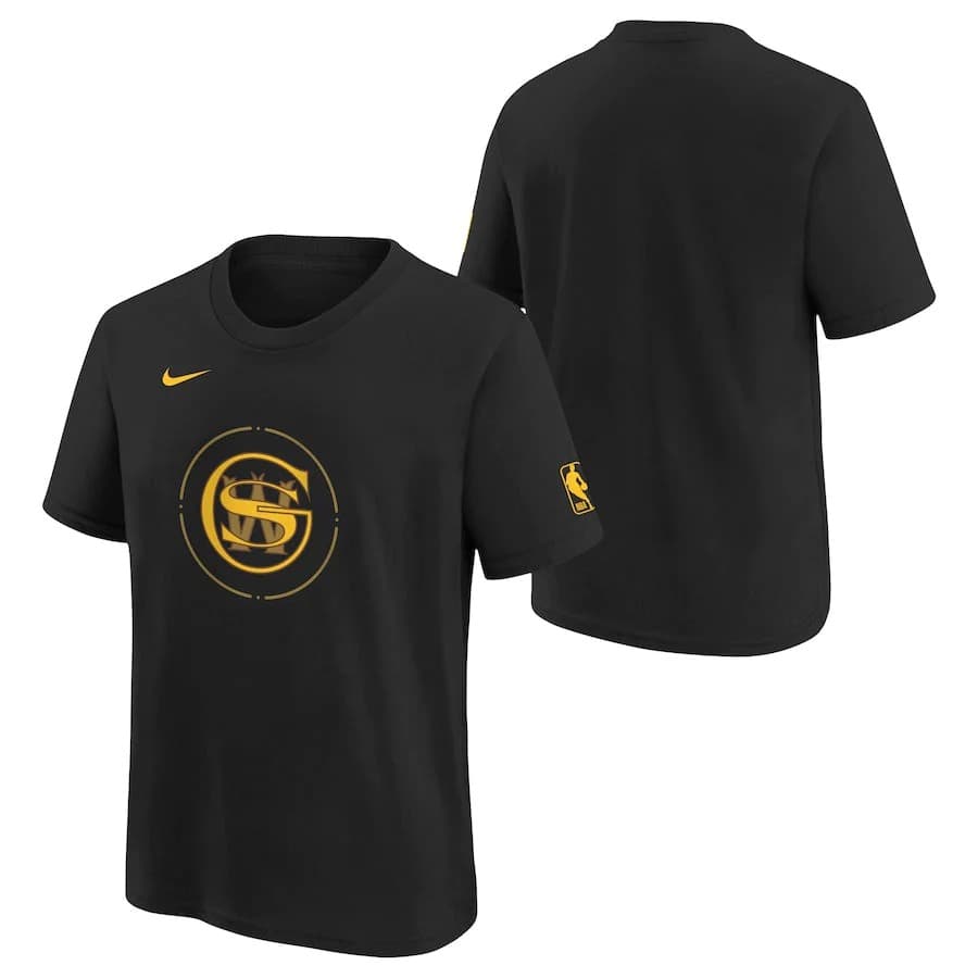 Баскетбольная футболка Nike Golden State Warriors 2024 City Edition Essential Logo Youth NBA T-Shirt